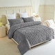 preview thumbnail 18 of 49, 3-Piece Fluffy Sherpa Comforter Set Tufted Bedding Comforter Set