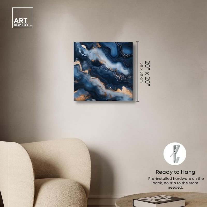 Deep Sea Geode IV Canvas by Art Remedy, Gallery Wrapped