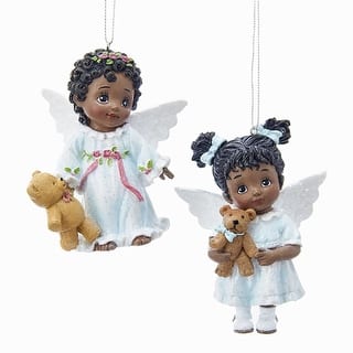 pack of 12 white and light blue african american little angels cultural christmas ornaments 3 - African American Christmas Decorations pack of 12 white and light blue african american little angels cultural christmas ornaments 3 - African American Christmas Decorations