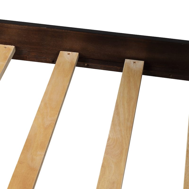 Hardwood Twin Over Twin Bunk Bed with Trundle and Staircase,Solid Wood Bunk Bed