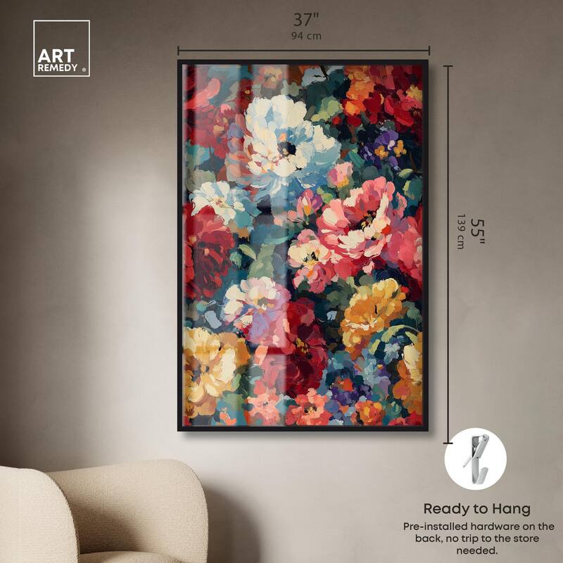 Garden Tapestries I Shadowbox by Art Remedy