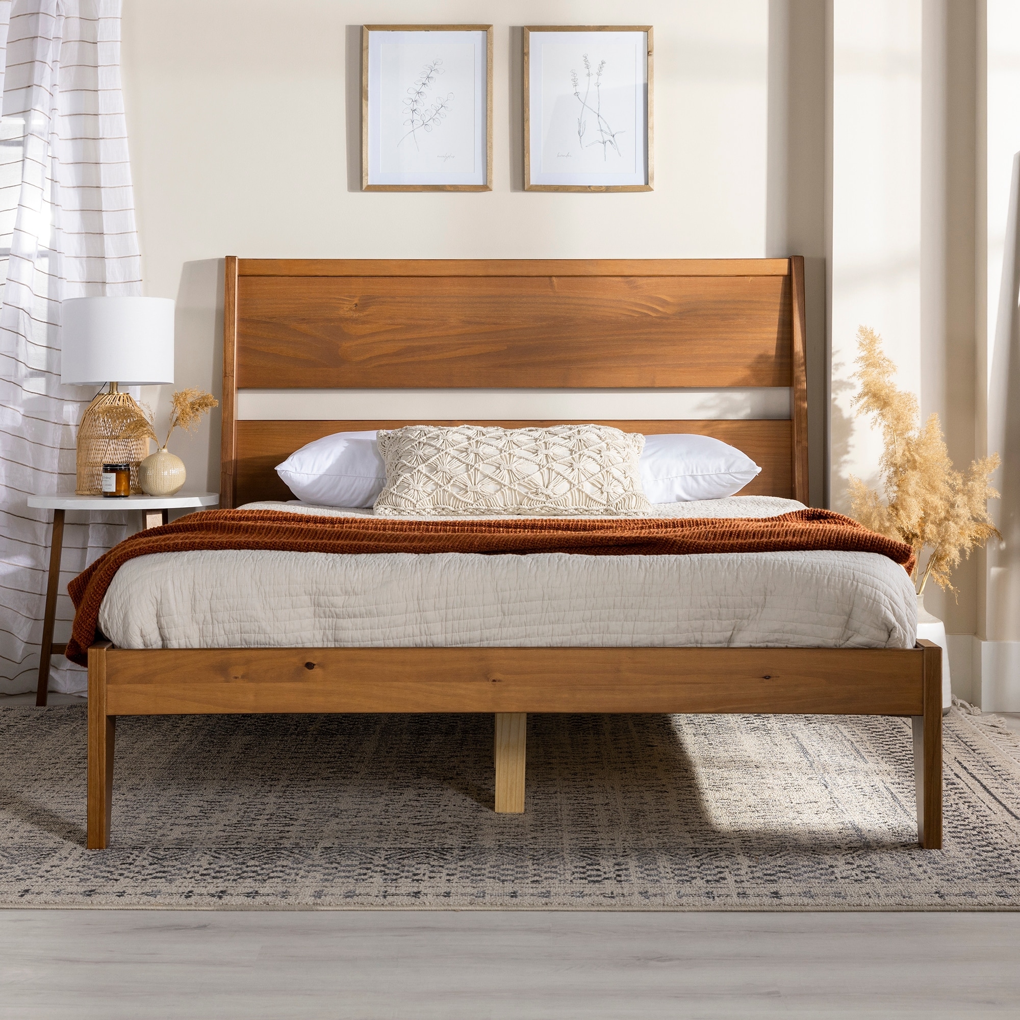 Carson Carrington Solid Wood Modern Platform Bed