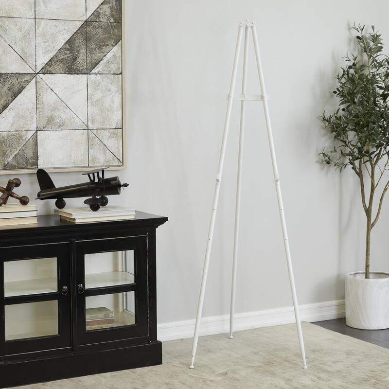 Metal Extra Large Adjustable 3 Tier Display Easel with Foldable Stand - Black or White - Roche River Decor