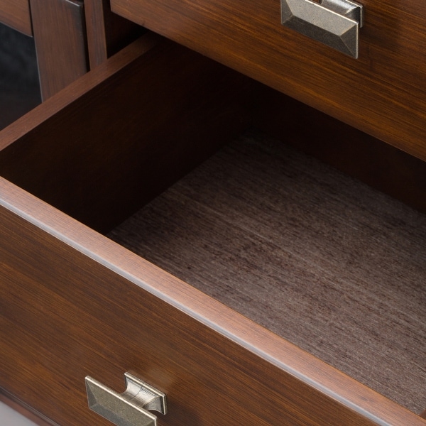 Wyndenhall stratford solid wood 54 inch wide contemporary sideboard buffet credenza cheap