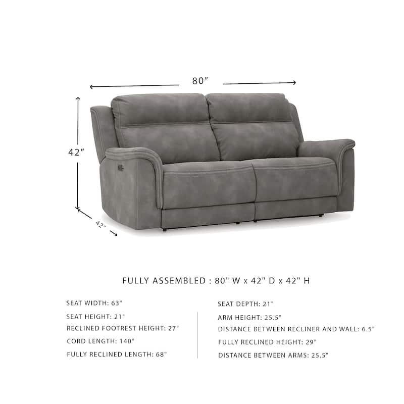 Signature Design by Ashley Next-Gen DuraPella Adjustable Power Reclining Sofa