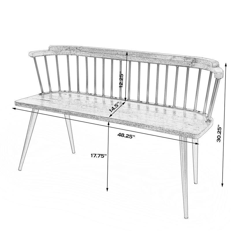Tempe Spindle Back Bench