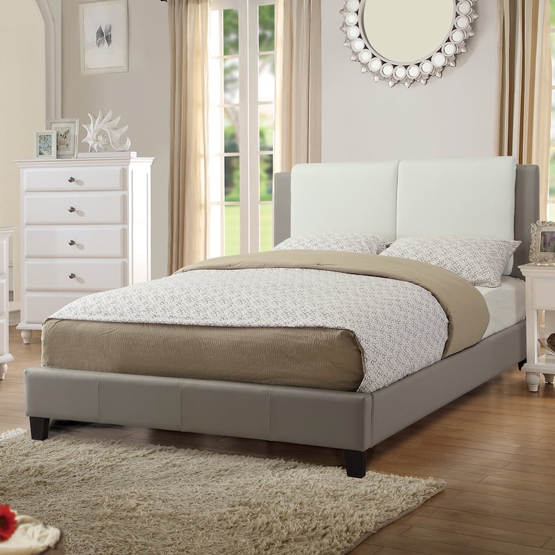 Faux Leather Upholstered Bed