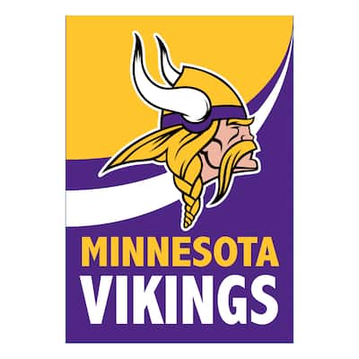 Minnesota Vikings Burlap Flag Garden Size