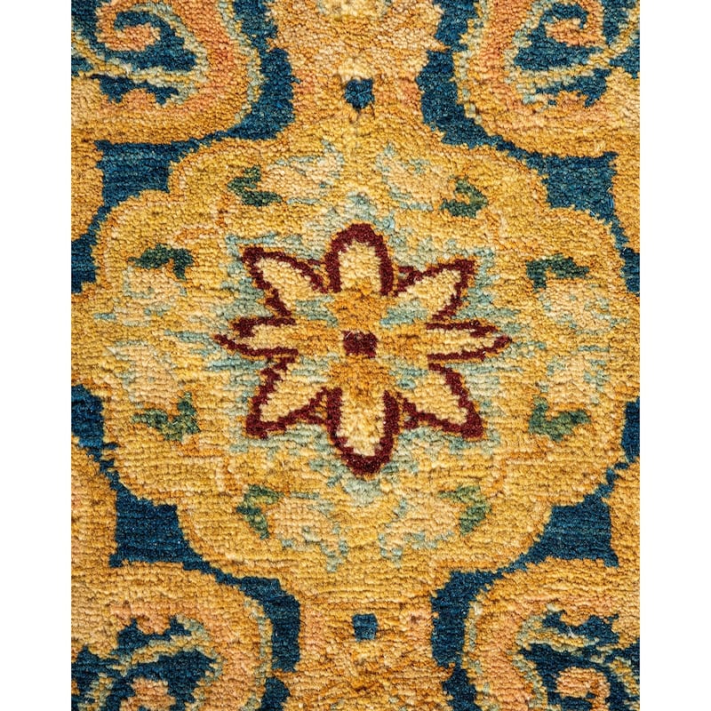 Overton Handknotted Wool Traditional Oriental Red Area Rug - 9' x 12'