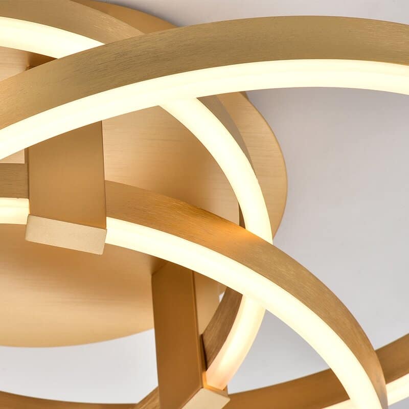 Maxax 3 - Light 11.6'' Simple Geometric LED Semi Flush Mount - MX19035