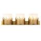 preview thumbnail 1 of 1, Sawgrass 3 Light Vanity in Distressed Gold