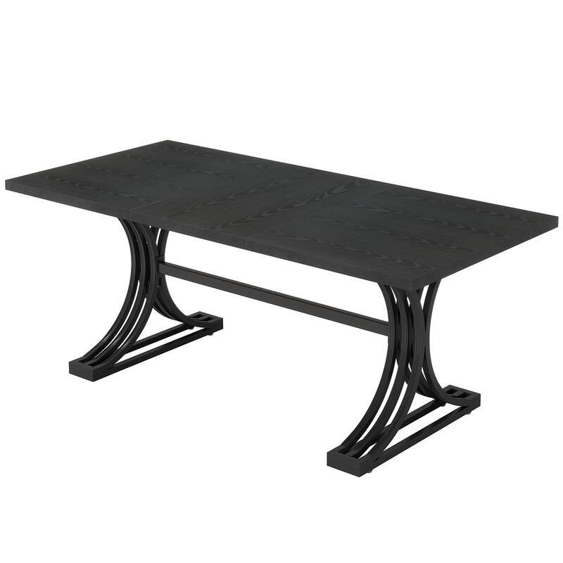 63'' Modern Executive Computer Desk with Trestles Legs, Large Writing Table for Home Office