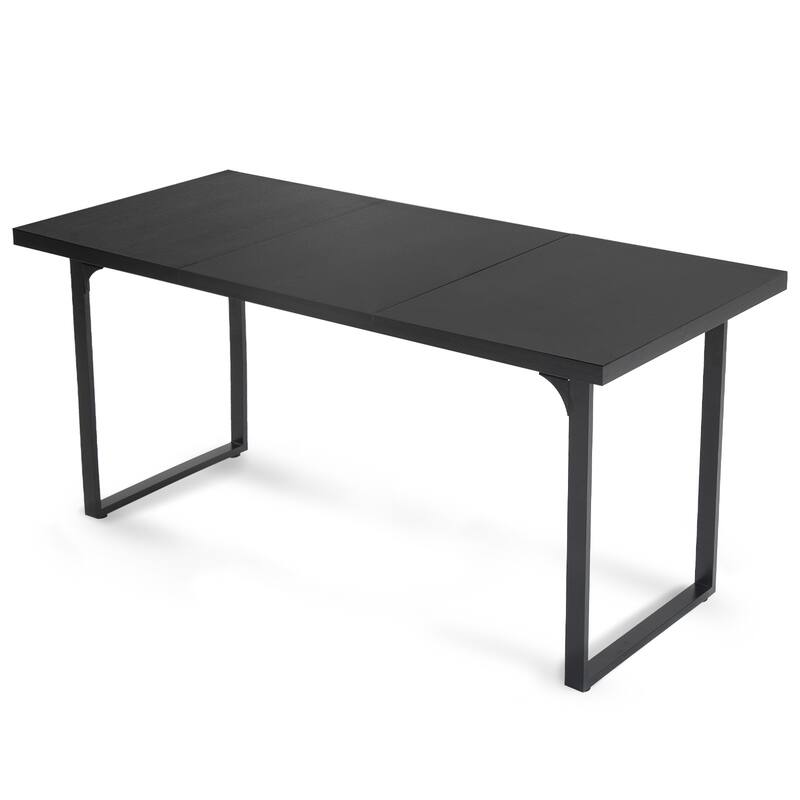 AVAWING Wood Dining Table - Black