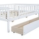 preview thumbnail 8 of 11, Full Size Wood Daybed with Two Drawers for Bedroom or Living Room Use