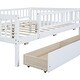 preview thumbnail 14 of 95, Roomfitters Twin Size Daybed Wood Frame with Two Storage Compartments, Space-Saving and Stylish Design for Any Room