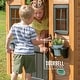 preview thumbnail 5 of 13, Backyard Discovery Sweetwater Cedar Wooden Playhouse with Play Kitchen - 3'6" x 3'10"