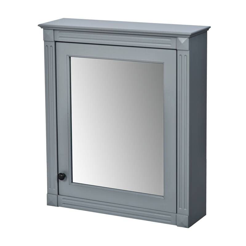 24'' x 27'' Wall Mounted Bathroom Medicine Cabinet with Mirror and Adjustable Shelf