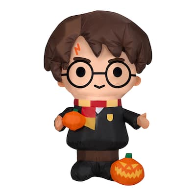 National Tree Company Halloween Inflatable Decoration, Black, Harry Potter, Self Inflating, Plug In, 3 Feet - 36 in