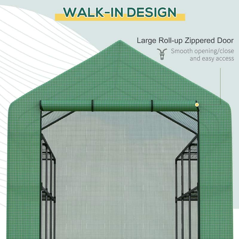 8' X 6' X 7' Portable Water/uv Walk-in Greenhouse