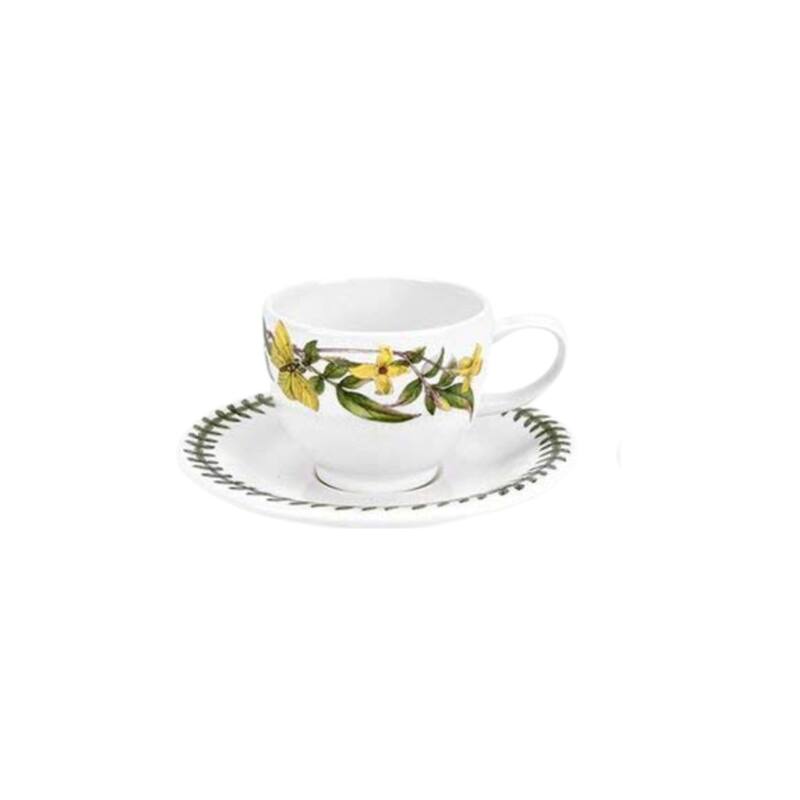 Portmeirion Botanic Garden Espresso Cup and Saucer Set - 3.5 oz