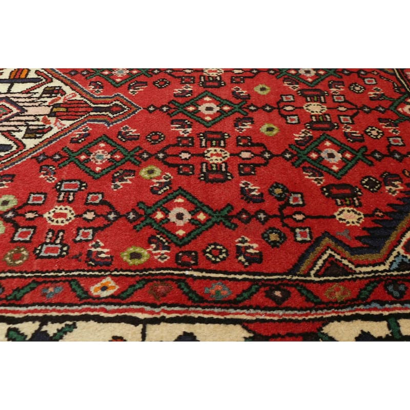 ECARPETGALLERY Hand-knotted Andelz Red Wool Rug - 3'3 x 4'10