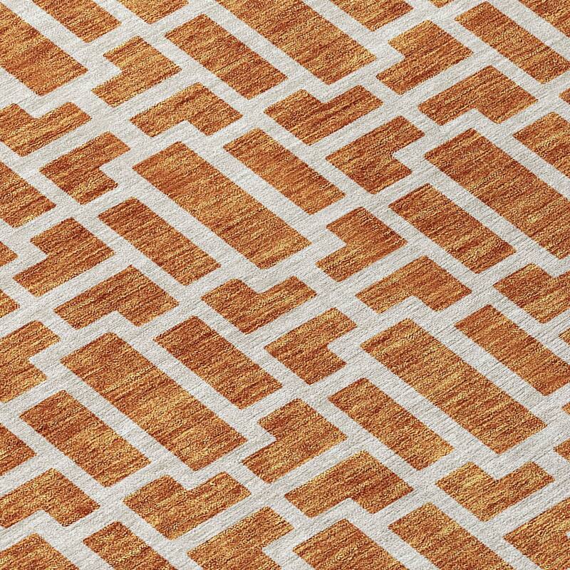 HomeRoots Geometric Transitional Rectangle Outdoor Rug