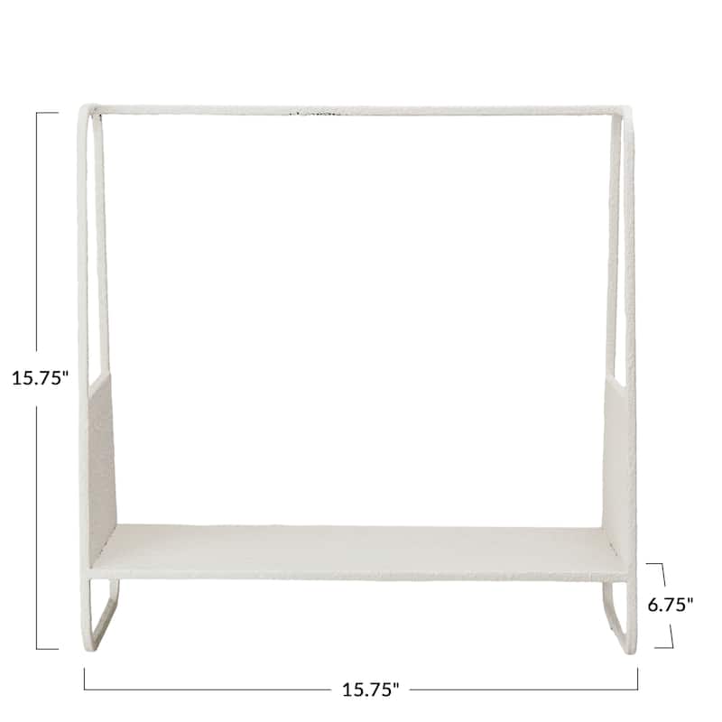 Textured Metal Storage Rack