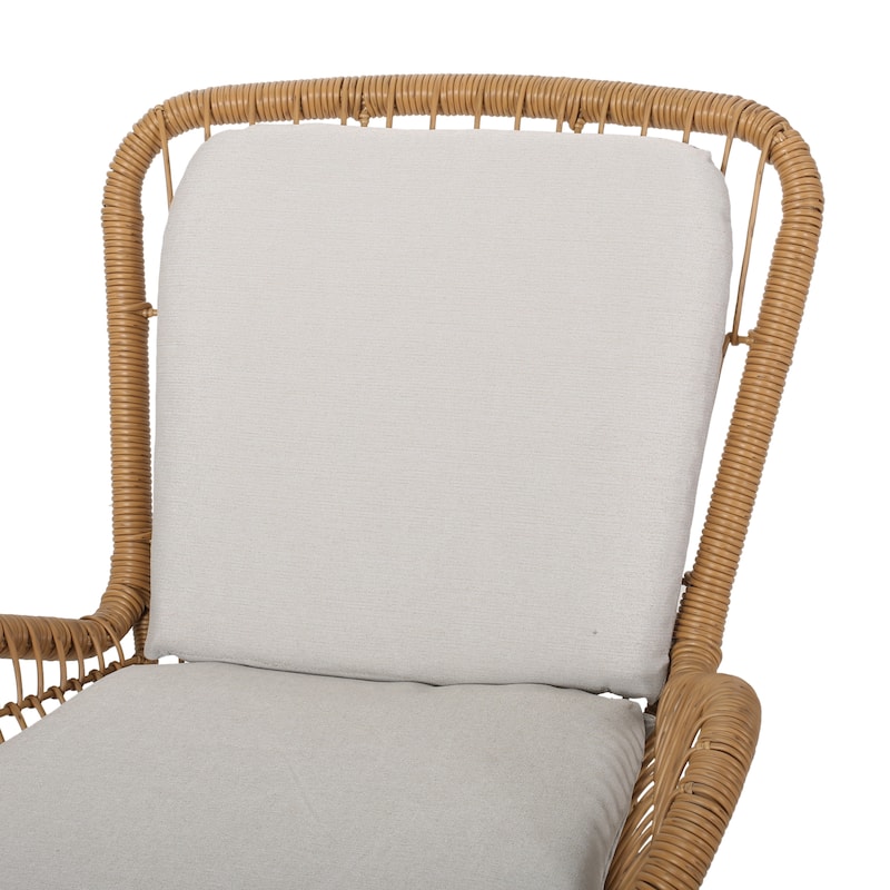 Pabrico Outdoor Wicker Club Chair with Cushions (Set of 2) by Christopher Knight Home