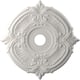 3 1/2" Inside Diameter - Attica Thermoformed PVC Ceiling Medallion - 22" Outside Diameter - UltraCover Satin Blossom White