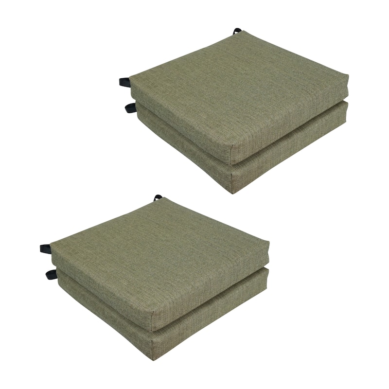 20-inch by 19-inch Premium Woven Olefin Indoor/Outdoor Chair Cushions (Set of 4) - 20 x 19 - Seravo Garden