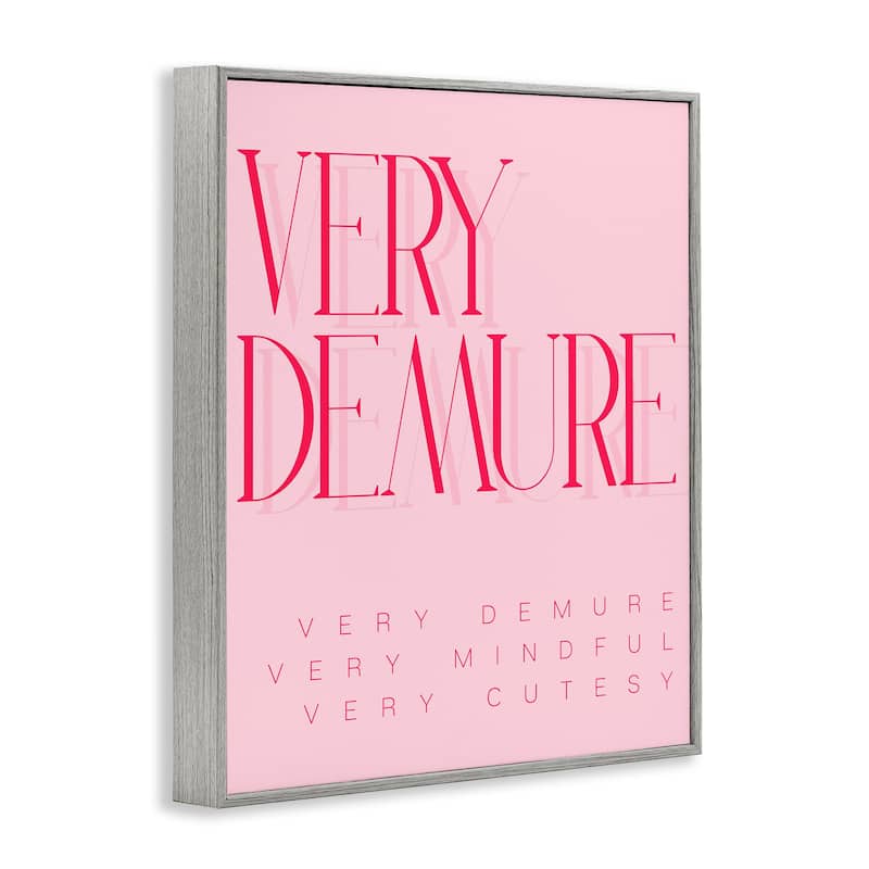 Stupell Elegant Pop Culture Phrase Framed Giclee Art Design By Lil' Rue