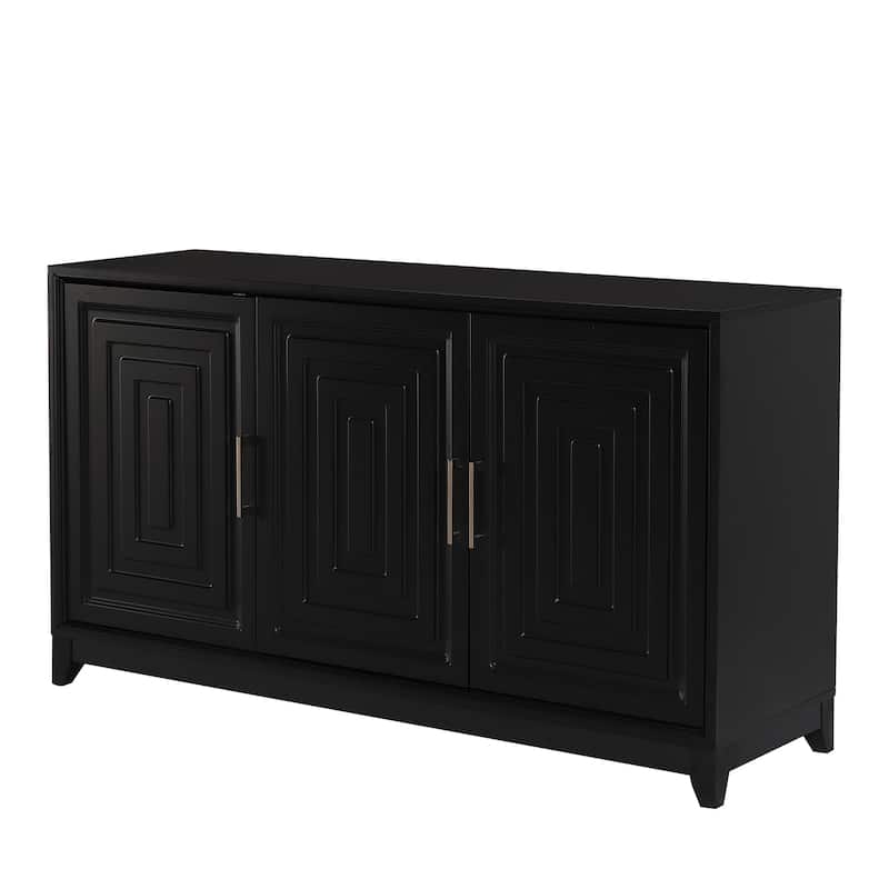 TV Stand for TVs up to 65 Inches, Modern Entertainment Center Media Console Cabinet with 2 Spacious Storage Space