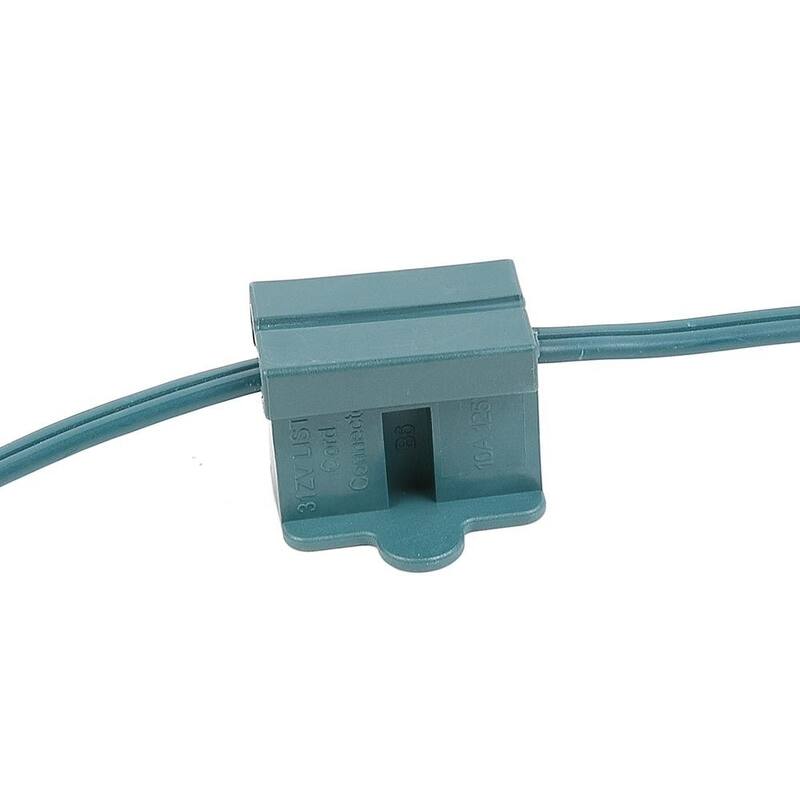 SPT-2 Female Plug, Snap On Vampire Plugs, Green, Polarized, 10 Amp, 25 Pack - Medium