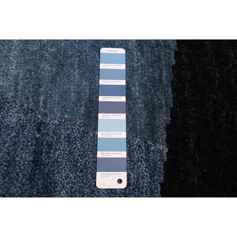 ECARPETGALLERY Hand-knotted Peshawar Ziegler Blue Wool Rug - 4'10 x 6'7