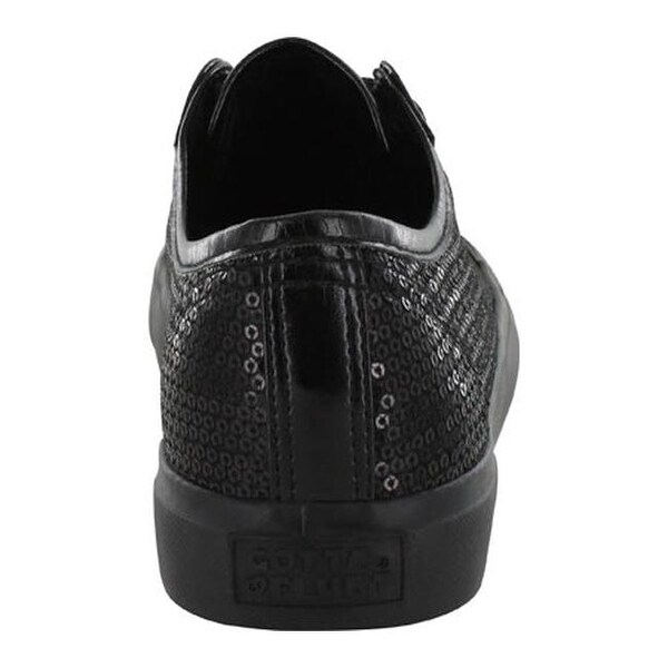gotta flurt black sequin sneakers