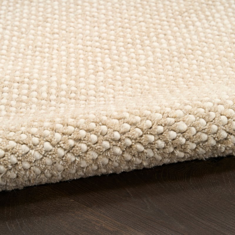 DKNY Pure Rows Handwoven Farmhouse Wool Indoor Rug