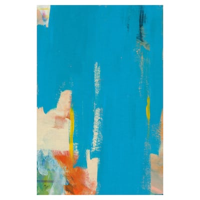 Aqua Tide by Jan Weiss Canvas Art Print