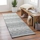 preview thumbnail 8 of 7, Oriana Handmade Farmhouse Cotton & Wool Area Rug 2' 6" x 8' - Runner