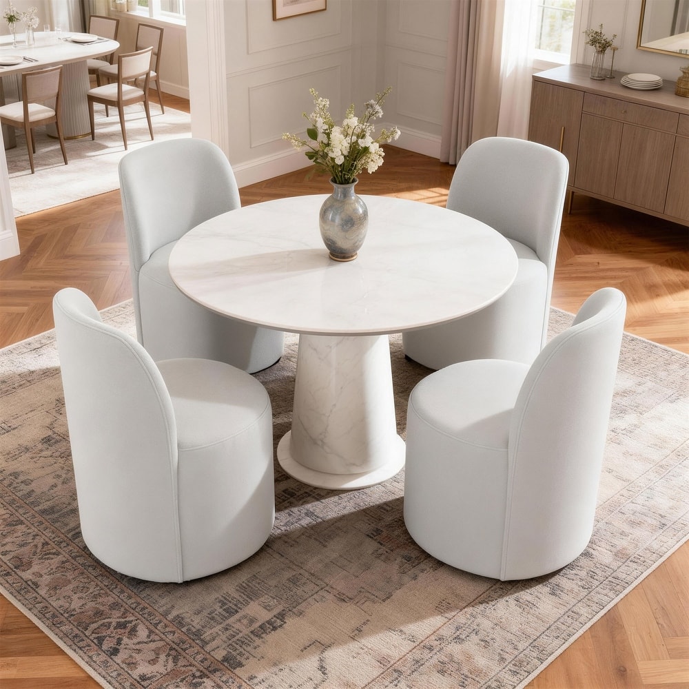 Modern Barrel Dining Chair for Dining Room