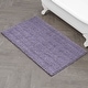 preview thumbnail 72 of 100, Laura Ashley Astor Chenille Bath Mat with TPR Backing 27 x 45 - Wisteria Purple