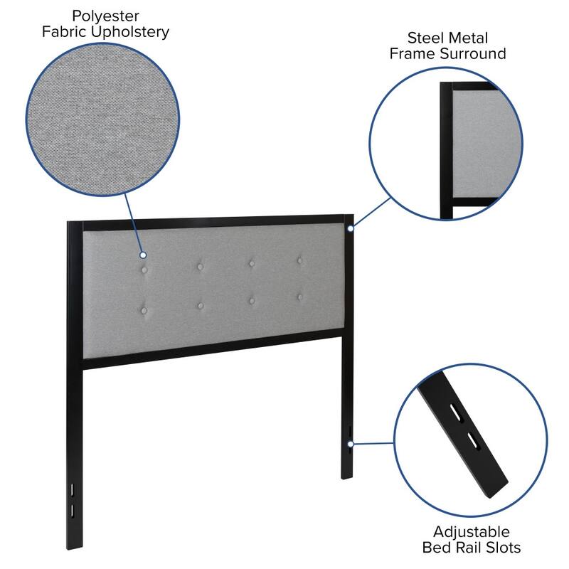 Metal Tufted Upholstered Headboard - Modern Headboard