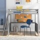 preview thumbnail 2 of 23, Modern Versatility Full size Wooden Loft Bed with Desk and Writing Board, No Box Spring Required, Maximized space