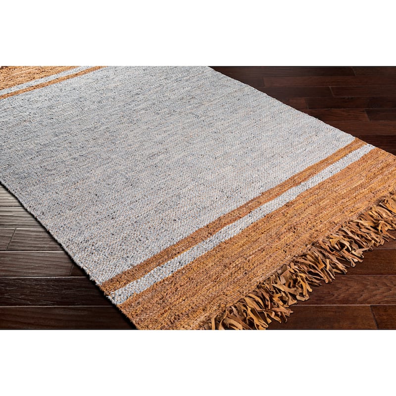 Artistic Weavers Andaman Rustic Leather/Cotton Handmade Area Rug
