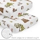 preview thumbnail 4 of 4, Sweet Jojo Designs Woodland Forest Animals Boy Girl Gender Neutral Unisex 3pc Mini Crib Bedding Set Bear Fox Hedgehog Deer Green