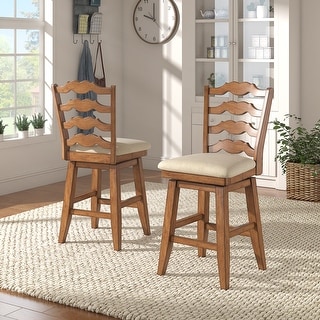 Ronda French Ladder Back Swivel Stool