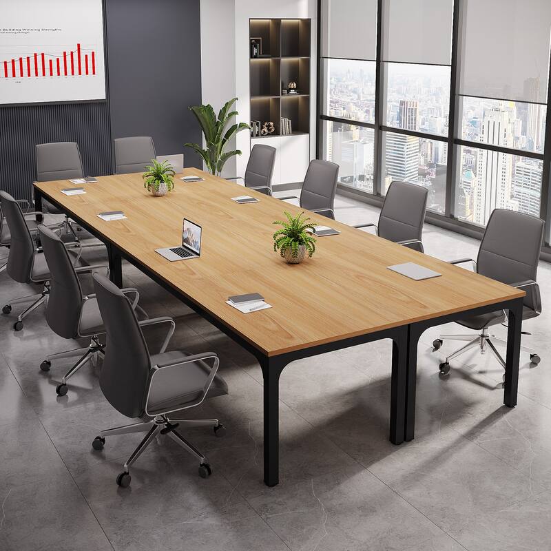 78.74" Large Rectangle Conference Table, Office Meeting/Seminar/Business Table Desk for Office Boardroom & Meeting Room