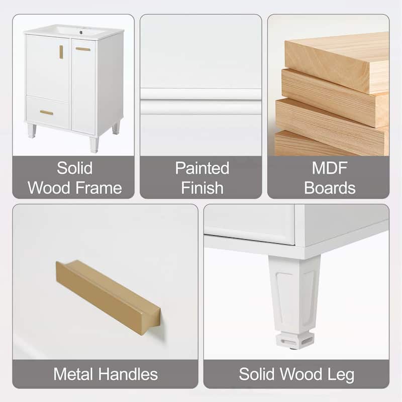 24" Bathroom Vanity with Sink