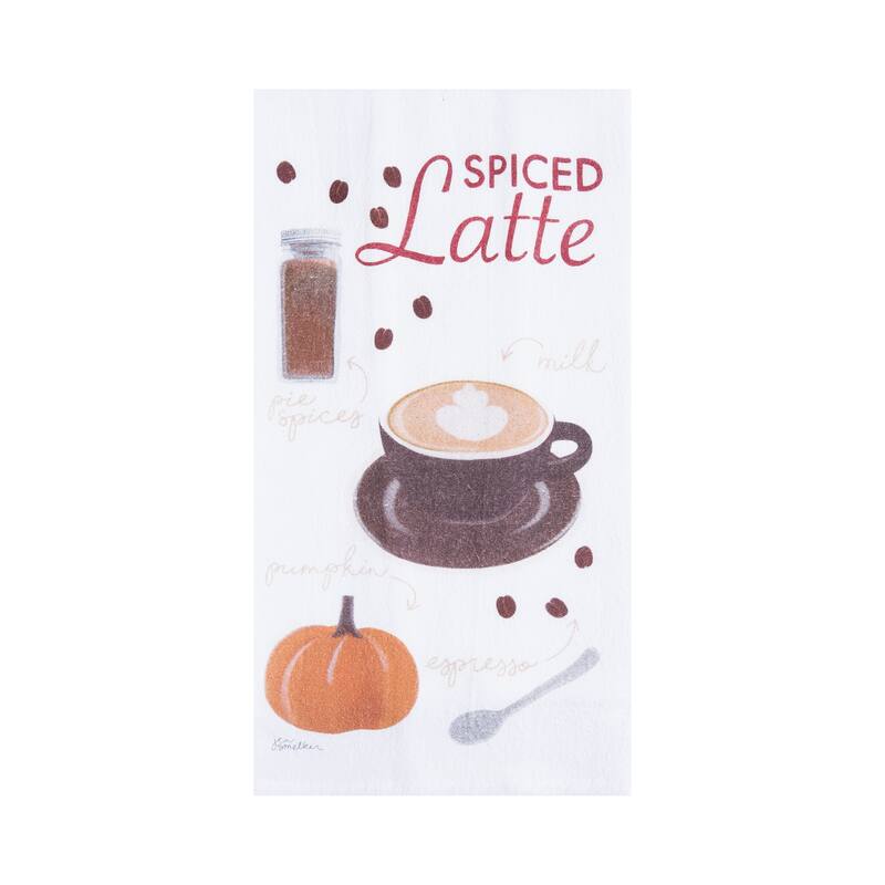 Pumpkin Pie Donut & Latte Towel S/3