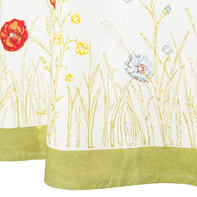 Springfields Multicolored Round Cotton Tablecloth