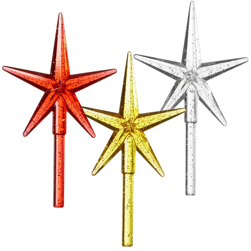 Ceramic Christmas Tree Replacement Lights 108 Glitter Bulbs 3 Stars